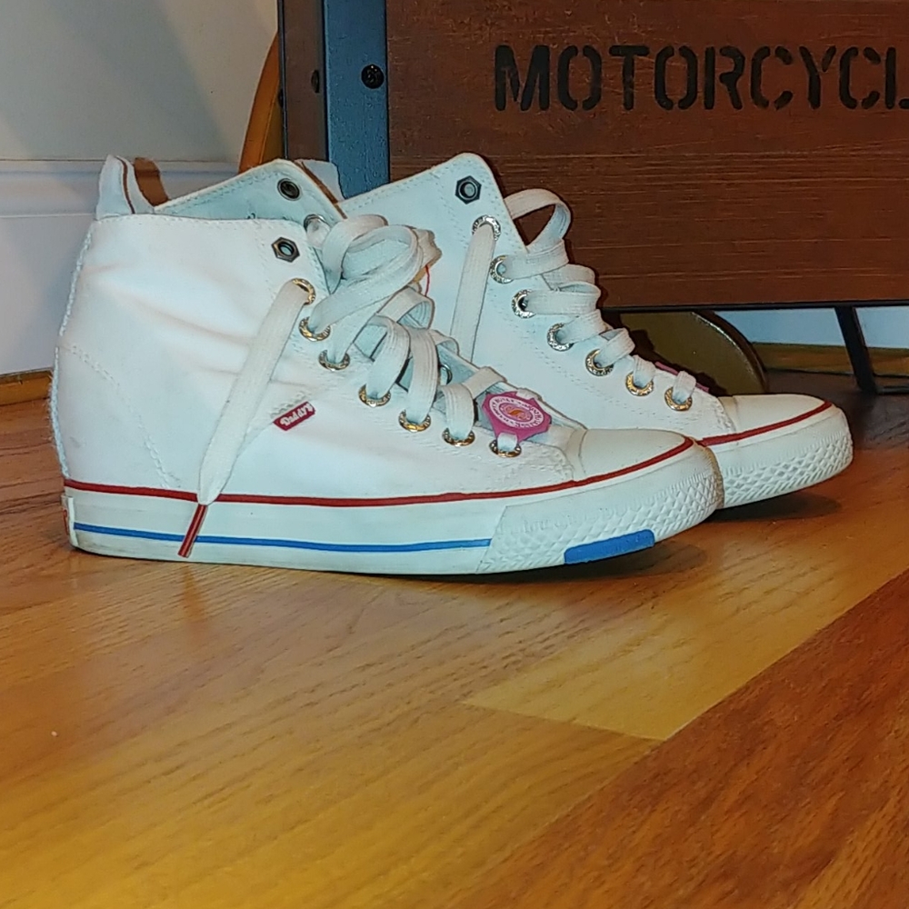 White High-Top Sneakers